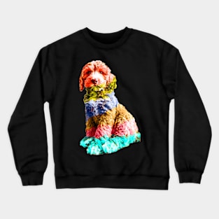 Rainbow Cockapoo Crewneck Sweatshirt